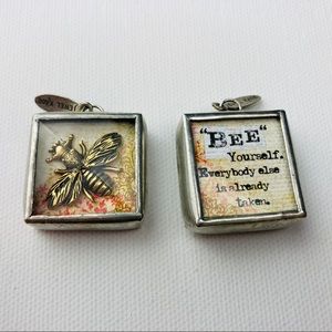 JEWEL KADE bee yourself 1" square charm